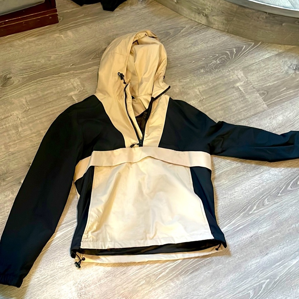H&M Tan Color-block Windbreaker